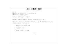조건조회장 (일어번역) 조건조회장 (일어번역)